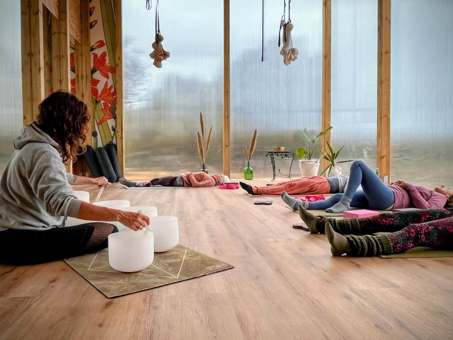 yoga class with sound healing in Tavira and Fuseta