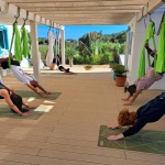 Aerial Yoga in Algarve, Outdoor anti gravity yoga