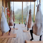 Aerial Yoga in Algarve, anti gravity yoga class in the studio